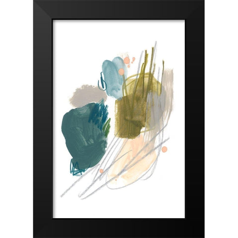 Idle Gesture II Black Modern Wood Framed Art Print by Vess, June Erica
