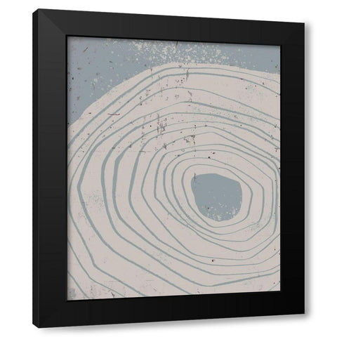 Lithic Loop I Black Modern Wood Framed Art Print with Double Matting by Green, Jacob