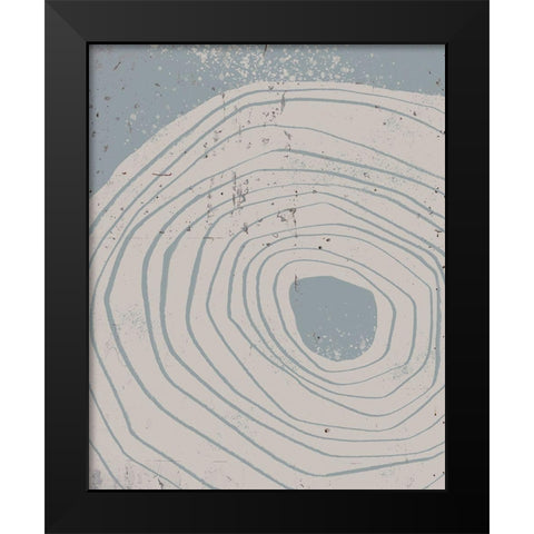 Lithic Loop I Black Modern Wood Framed Art Print by Green, Jacob