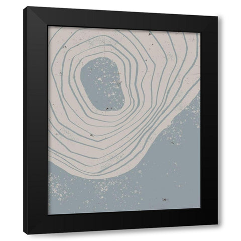 Lithic Loop II Black Modern Wood Framed Art Print with Double Matting by Green, Jacob