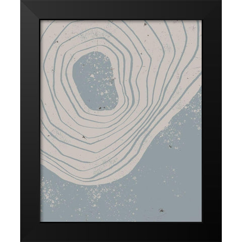 Lithic Loop II Black Modern Wood Framed Art Print by Green, Jacob