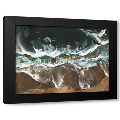 Wind Melody I Black Modern Wood Framed Art Print with Double Matting by Wang, Melissa