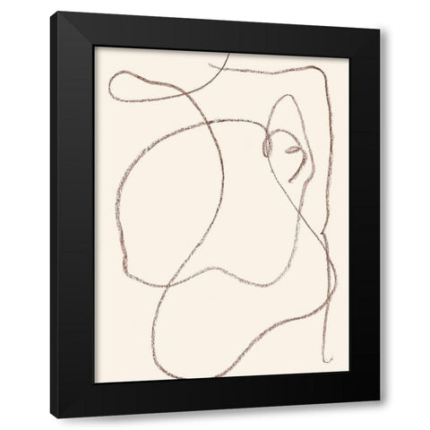 Ethereal Umber I Black Modern Wood Framed Art Print by Wang, Melissa