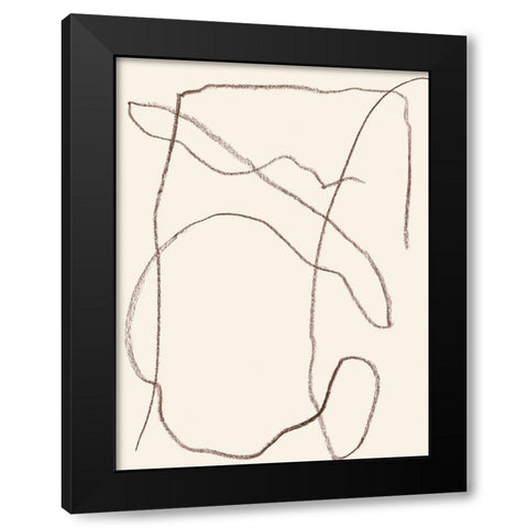 Ethereal Umber II Black Modern Wood Framed Art Print with Double Matting by Wang, Melissa