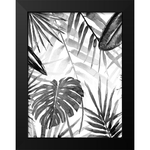 Jungle Walk II Black Modern Wood Framed Art Print by Warren, Annie