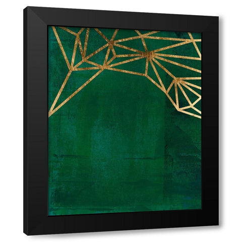 Jungle Web II Black Modern Wood Framed Art Print by Green, Jacob