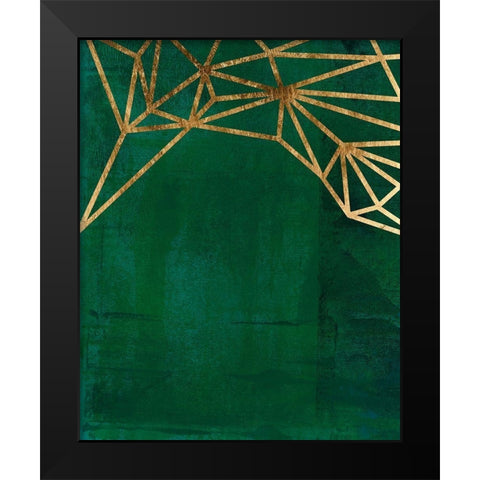 Jungle Web II Black Modern Wood Framed Art Print by Green, Jacob