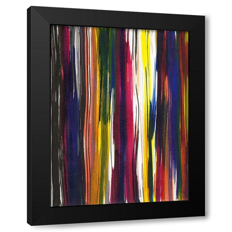 Painterly I Black Modern Wood Framed Art Print by Fuchs, Jodi