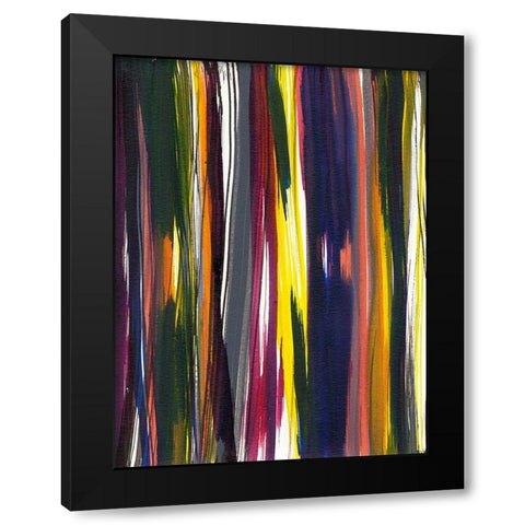 Painterly II Black Modern Wood Framed Art Print by Fuchs, Jodi