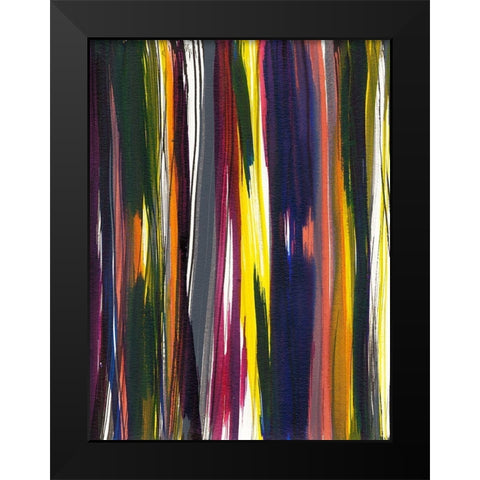 Painterly II Black Modern Wood Framed Art Print by Fuchs, Jodi