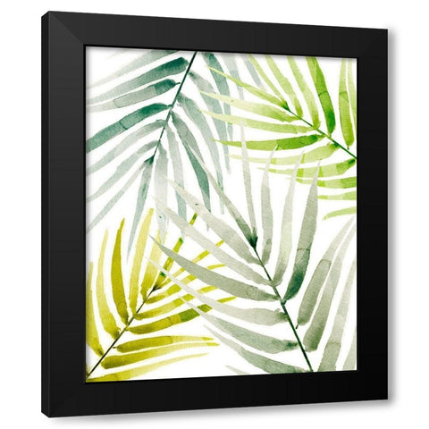 Shady Palm I Black Modern Wood Framed Art Print with Double Matting by Warren, Annie