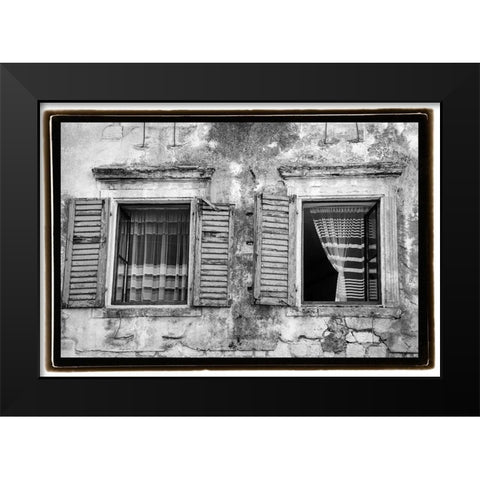 Catching the Breeze Black Modern Wood Framed Art Print by DeNardo, Laura