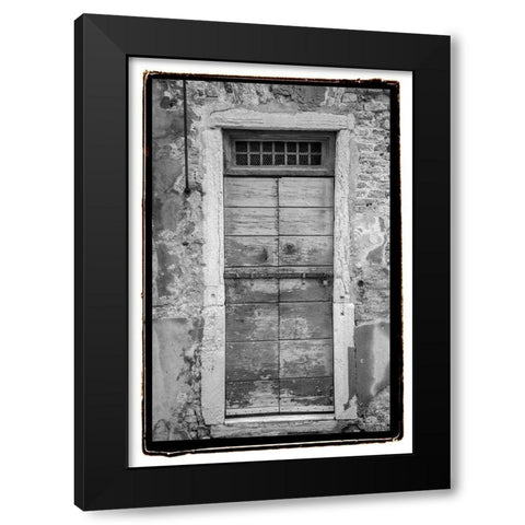 Timeworn Black Modern Wood Framed Art Print with Double Matting by DeNardo, Laura
