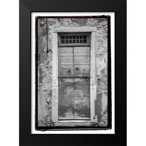 Timeworn Black Modern Wood Framed Art Print by DeNardo, Laura
