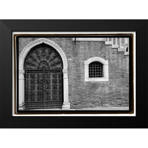 Venice Facade II Black Modern Wood Framed Art Print by DeNardo, Laura