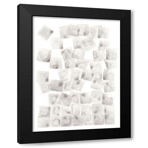 Square Root I Black Modern Wood Framed Art Print with Double Matting by Lam, Vanna