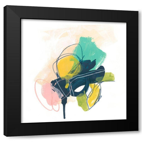 Mariposa Sketch I Black Modern Wood Framed Art Print by Vess, June Erica
