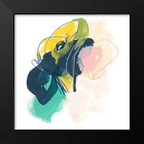 Mariposa Sketch II Black Modern Wood Framed Art Print by Vess, June Erica