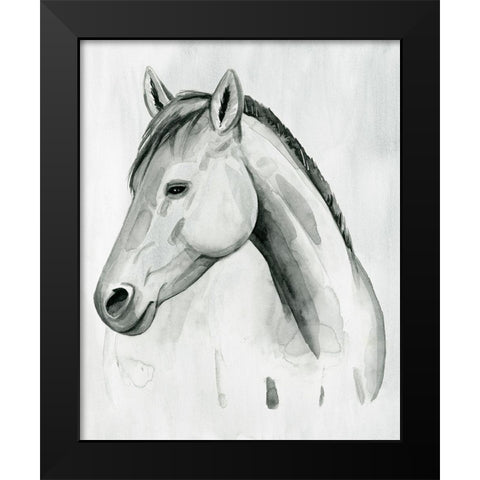 Silver Gelding II Black Modern Wood Framed Art Print by Popp, Grace