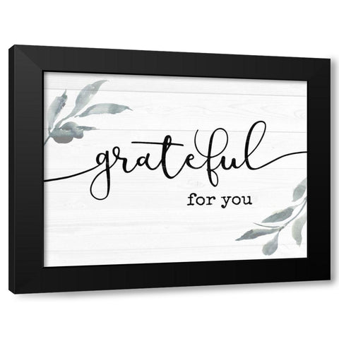 Faithful Script II Black Modern Wood Framed Art Print with Double Matting by Borges, Victoria