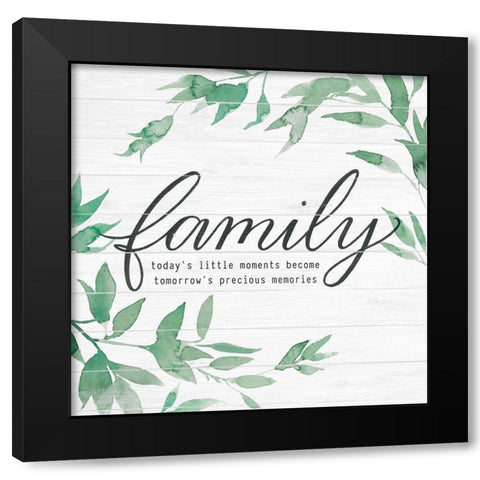 Family on Shiplap I Black Modern Wood Framed Art Print by Popp, Grace