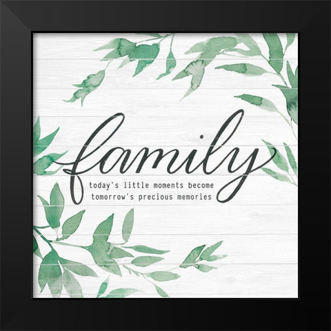 Family on Shiplap I Black Modern Wood Framed Art Print by Popp, Grace