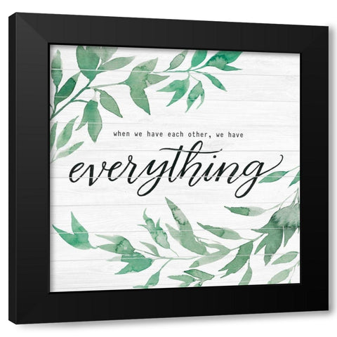 Family on Shiplap II Black Modern Wood Framed Art Print by Popp, Grace