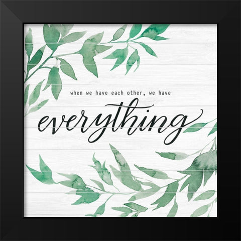 Family on Shiplap II Black Modern Wood Framed Art Print by Popp, Grace