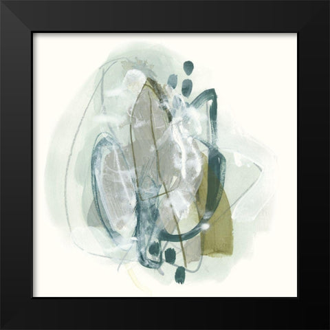 Omnipollos Flora I Black Modern Wood Framed Art Print by Vess, June Erica