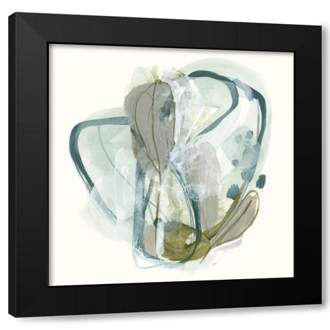 Omnipollos Flora II Black Modern Wood Framed Art Print by Vess, June Erica