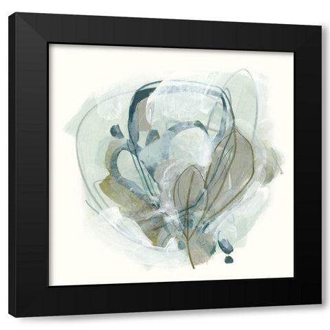 Omnipollos Flora III Black Modern Wood Framed Art Print with Double Matting by Vess, June Erica