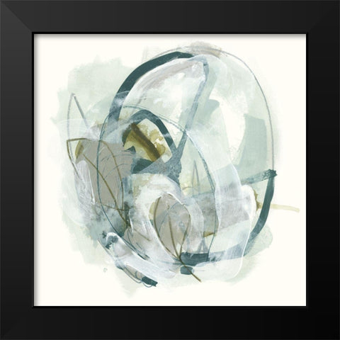 Omnipollos Flora IV Black Modern Wood Framed Art Print by Vess, June Erica