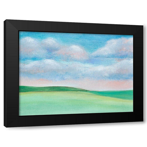 Soft Sky I Black Modern Wood Framed Art Print with Double Matting by Moore, Regina