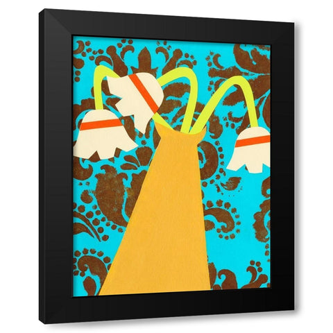 Graphic Vase V Black Modern Wood Framed Art Print by Moore, Regina
