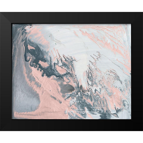 Pastel Illusion I Black Modern Wood Framed Art Print by Studio W