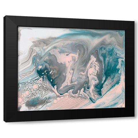 Pastel Illusion II Black Modern Wood Framed Art Print by Studio W