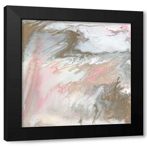 Pastel Illusion III Black Modern Wood Framed Art Print with Double Matting by Studio W
