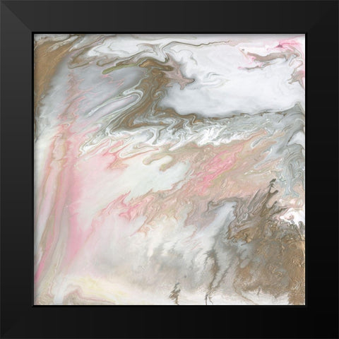 Pastel Illusion III Black Modern Wood Framed Art Print by Studio W