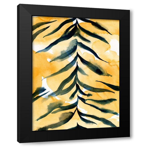Jungle Jacket I Black Modern Wood Framed Art Print by Green, Jacob