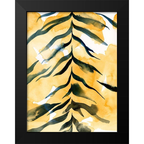 Jungle Jacket II Black Modern Wood Framed Art Print by Green, Jacob