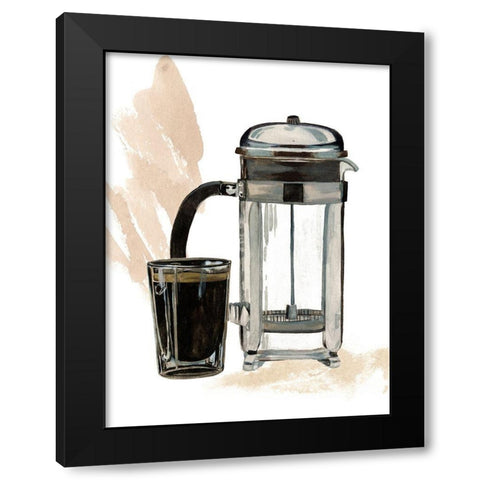 Morning Coffee IV Black Modern Wood Framed Art Print by Wang, Melissa
