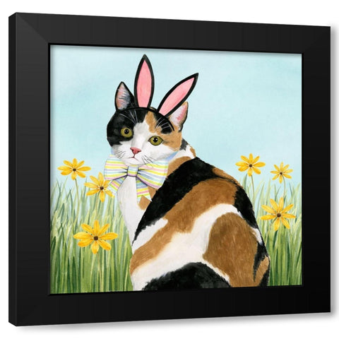 Easter Cats I Black Modern Wood Framed Art Print by Popp, Grace