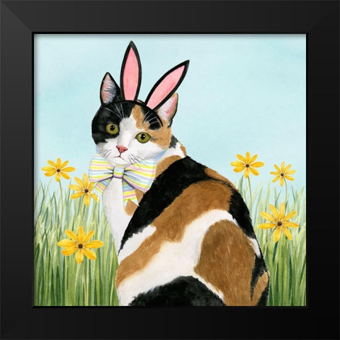 Easter Cats I Black Modern Wood Framed Art Print by Popp, Grace