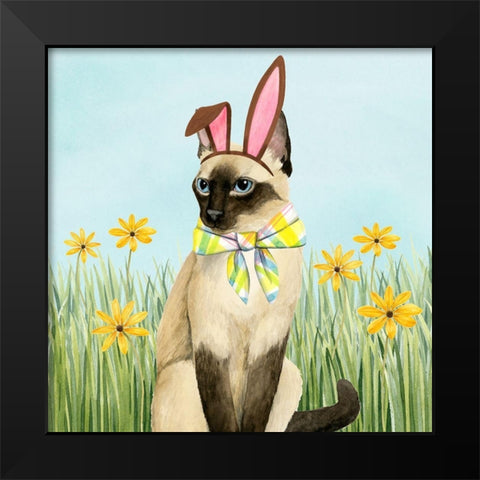 Easter Cats II Black Modern Wood Framed Art Print by Popp, Grace