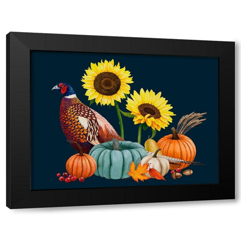 Pheasant Harvest II Black Modern Wood Framed Art Print by Popp, Grace