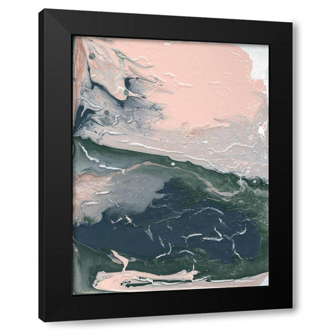 Sage Advice Abstract I Black Modern Wood Framed Art Print with Double Matting by Sizemore, Natalie