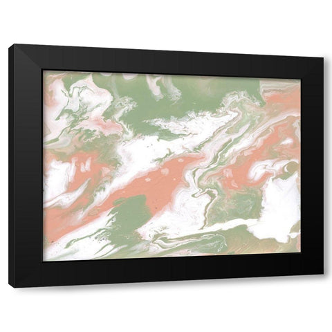 Saltwater Pastels I Black Modern Wood Framed Art Print with Double Matting by Studio W