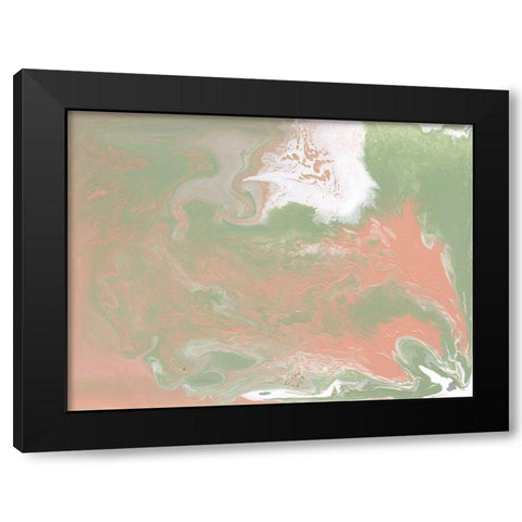 Saltwater Pastels II Black Modern Wood Framed Art Print with Double Matting by Studio W