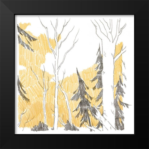 Northwood I Black Modern Wood Framed Art Print by Green, Jacob