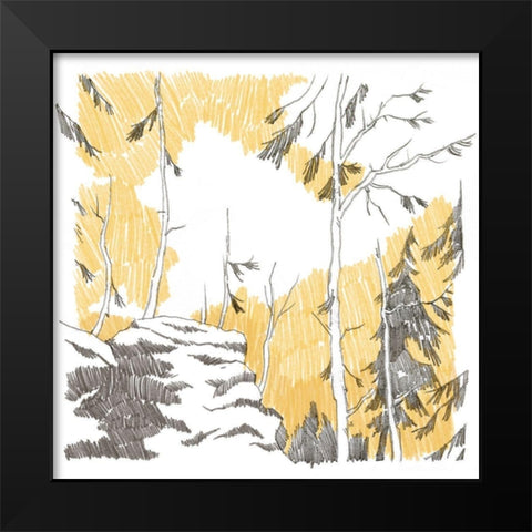 Northwood III Black Modern Wood Framed Art Print by Green, Jacob
